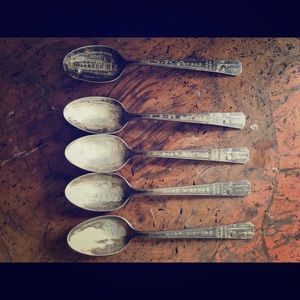 Vintage 1939 NY Worlds Fair Silver Spoons